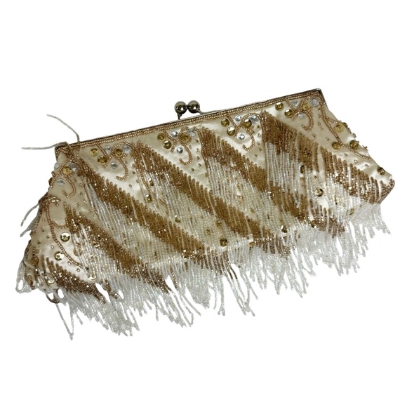 Bijou Bijou Beaded clutch Bag Wedding Special Occasion - Picture 2 of 12